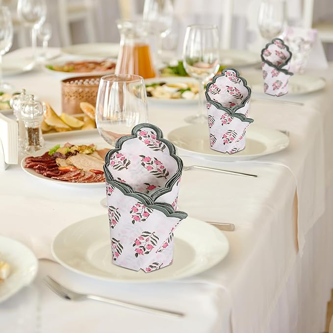 Embroidery Napkins Kitchen Towels Table Decor Table Linen Cotton Napkins Cloth Napkins Set of 4-20"x 20" Block Print Napkins Dinner Napkins Gifts for her Gifts for mom