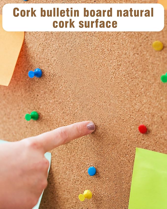 28"x26" Enclosed Bulletin Board, Lockable Weather-Resistant Aluminum Cork Noticeboard for School & Office, Black Frame w/Cork