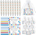 35 Sets Team Gifts 35 Puzzle Pens Bulk Retractable Ballpoint Pen 35 Thank You Cards and Organza Bags Appreciation Gifts for Coworker Employee Team Staff Teacher Nurse Student
