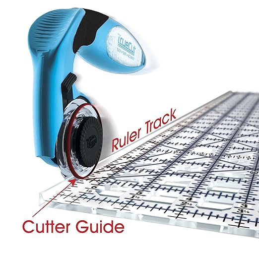 Square Quilting Ruler Set | 3 Square Quilting Rulers | 12.5x12.5, 9.5x9.5, 6.5x6.5 TrueCut Quilting Rulers and Notions