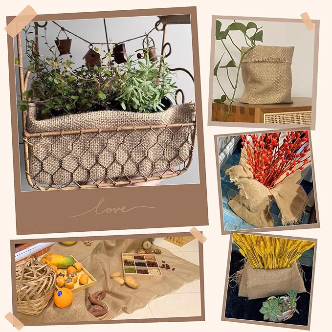 40" x80 Feet Premium Natural Burlap Fabric Roll – Multipurpose for Gardening, Weddings, Crafts & Holiday Decor – Wedding Aisle Runner, Halloween/Christmas Burlap, Weed Barrier & More