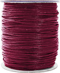 Mandala Crafts 1.5mm 109 Yards Maroon Cotton Waxed Cord for Jewelry Making Bracelet Cord Waxed String - Beading String Thread Jewelry Cords for Necklaces String