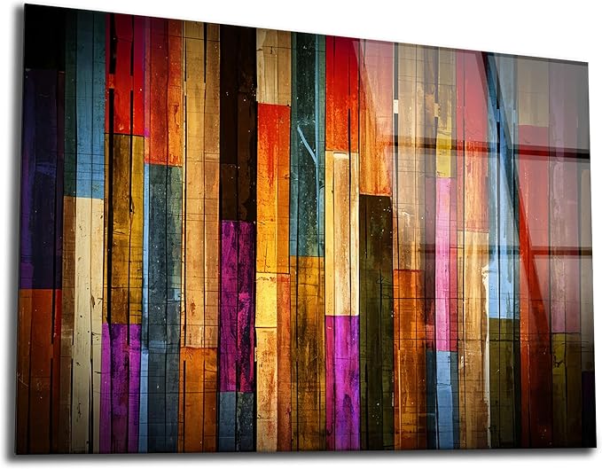 SpiritualHands Painted Wood Glass Printing Wall Art, Glass Wall Art, Home Decoration, Interior Design Ideas, Wall Hangings, Tempered Glass Wall Art