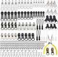 JOSDIOX 255-Piece Zipper Repair Kit – Replacement Sliders (#3, #5, #8), Install Pliers Tool, and Zip Extension Pulls for Jackets, Luggage, Backpacks, Tents, and Sleeping Bags