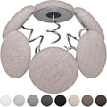 12 Colors Fabric Covered Button Twist Pins Dust Ruffle Pins- for Sofa，Upholstery，Armchair Caddies, Armrest Covers,Bed Skirts, Slipcovers, Headliners (Light Brown, 24)