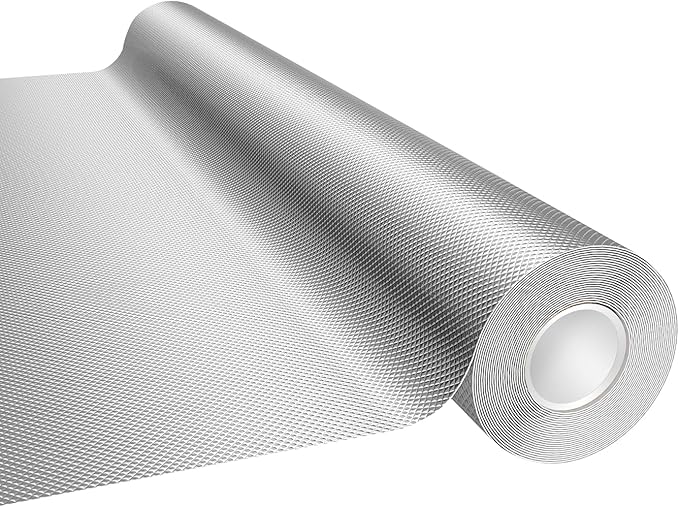 Mylar Film Roll 4FT x 30FT,6 Mil Silver Diamond Film Foil Roll,Heavy-Duty Reflective Film for Grow Room,greenhouses,Grow Tent Systems