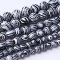 32PCS 12MM Black Malachite Beads Stone Beads Energy Healing Beads for DIY Jewelry Bracelet Necklace Making for Jewelry Making15Inch…
