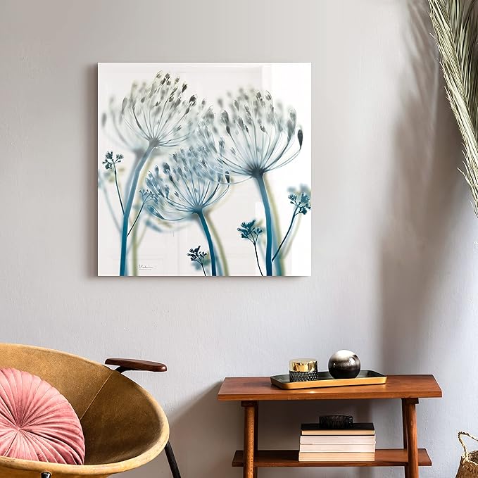 Empire Art Direct Frameless Free Floating Tempered Glass Panel Graphic Wall Art Ready to Hang, 24" x 24", Unfocused Beauty 2