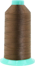 Mandala Crafts Bonded Nylon Thread Coyote Brown Heavy Duty Sewing Threads - 800 YDs Size 207 630D T210 Tex 210 Thread for Leather Jeans Weaving Outdoor Marine Upholstery Threads