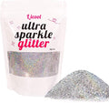 100g Holographic Ultra Fine Glitter, Sparkle Makeup Glitter, Extra Fine Craft Glitter Resin Sequins for Epoxy Glass Resin Art Tumblers Body Hair Face Nail (Laser Silver)
