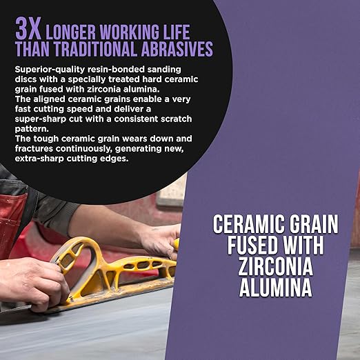 Dura-Gold Premium 1500 Grit PSA Purple Film Ceramic Longboard Sandpaper, 2-3/4" Wide Continuous 20 Yard Roll - Self Adhesive Stickyback for Auto & Wood Air File Long Board Sanders, Hand Sanding Blocks