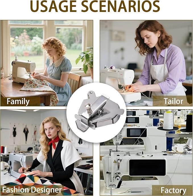 Magnet Sewing Guide,Upgraded Multi-Purpose Magnetic Seam Guide for Sewing Machine,Quilting Accessory for Professionals&Beginner,Edge Retaining/Positioning/Anti-Curling/Pressing of Topstitching(Silver)