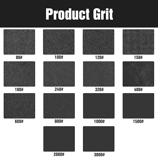100 Pcs 5 inch Wet Dry Sanding Discs Grit 80 Hook and Loop 8 Hole Silicon Carbide Orbital Sander Sandpaper