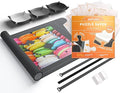 Newverest Gift Bundle of 2: Roll Up Puzzle Mat 1500 pcs & 6-Pack Puzzle Glue Sheets