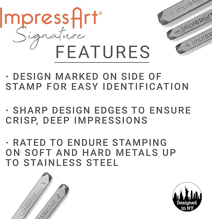 ImpressArt - Hootie Metal Stamp Owl Design Steel Punch for Creative Jewelry Making & DIY Projects, 6mm
