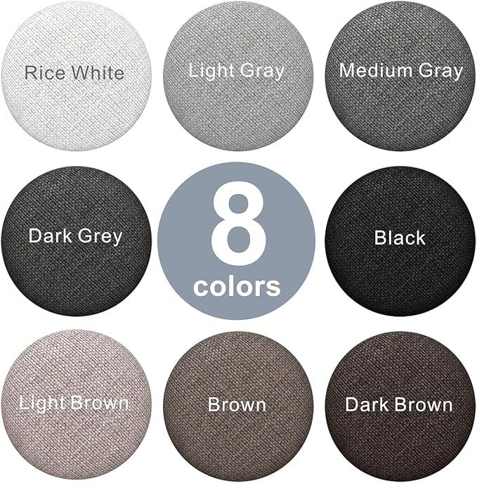 Linen Fabric-Covered Twist Pins - 8 Colors Upholstery Pins & Bed Skirt Pins -Used to Secure Sofa Cushion, Armrest Covers, Furniture & Bed Skir(12, Brown)
