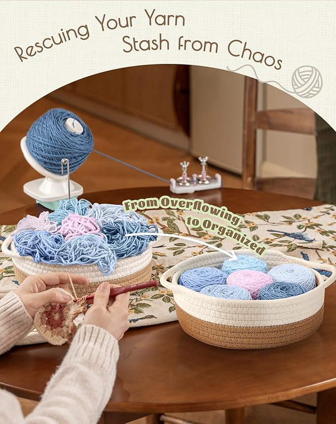 Adhafera Yarn Winder with Guide, Yarn Ball Winder for Crocheting, The Helper for Yarn Collection Lovers