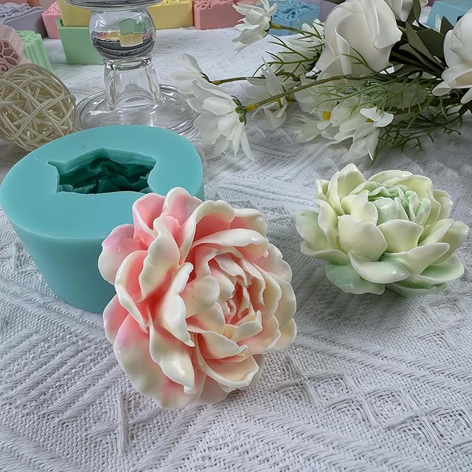 3D Jasmine Flower DIY Silicone Mold for Mousse Cake,Chocolate,Gum,Jelly,Ice,Soap,Candle,Wax,Aroma Plaster,Epoxy Decorations Making