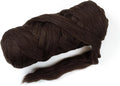 Natural Wool Bulk roving, 4 lb. Best Wool for Spinning, arm Knitting, Felting, Chunky Blankets and Tapestry. Natural Colors, un-Dyed. (Dark Chocolate, 4 lb)