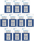 SCHMETZ Universal Sewing Machine Needles - Size 80/12, 5-Needle Cards, Pack of 10