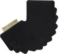 12PCS Fabric Iron on Patches Inside & Outside Strong Glue 100% Cotton Repair Patch for Clothes Pants Mending and Decorating, Black