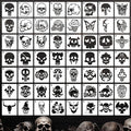 Skulll Stencils for Painting 3inch Reusable Skulls Stencil Template Paint Stencils for Painting on Wood Wall Card Fabrics