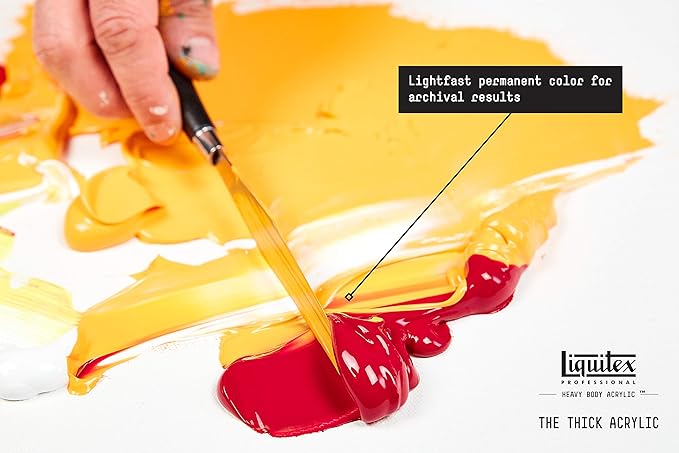 Liquitex Professional Heavy Body Acrylic Paint, 16-oz (473ml) Pot, Cadmium Free Yellow Light