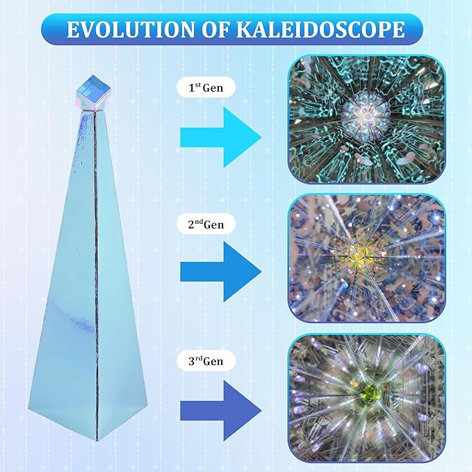 DIY Kaleidoscope Sun Catcher Kaleidoscope kit Mini Cube Prism Kaleidoscope for Adults Parent-Child Handmade Activity Couple Girlfriend Holiday Surprise Birthday DIY Gift