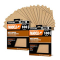 Fandeli | Multi-Purpose Sandpaper | 100 Grit | 50 Sheets of 9'' x 11'' | Ideal for Sanding Metal, Untreated Wood and Painted Surfaces | Sandpaper Sheets | Sandpaper Grit.