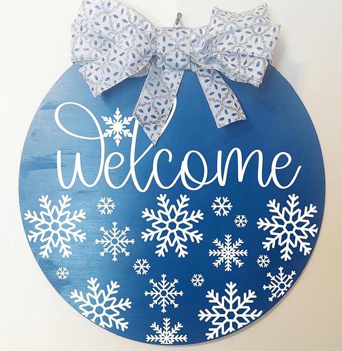 Christmas Stencils for Door Mats 12” Christmas Stencils for Crafts Reusable Christmas Stencil Holiday Drawing Templates for Painting on Wood Doormat Fabrics Decor