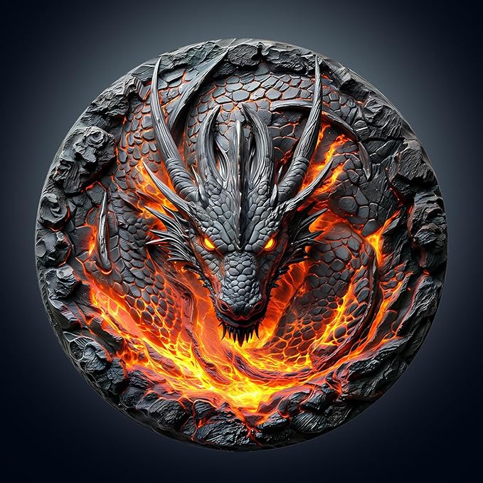 Wooden Puzzles for Adults, 3D Fire Dragon Puzzles, Wood Adult Puzzle, Birthday Gifts for Puzzle Lover (L-13.4 * 13.4 in 270pcs)