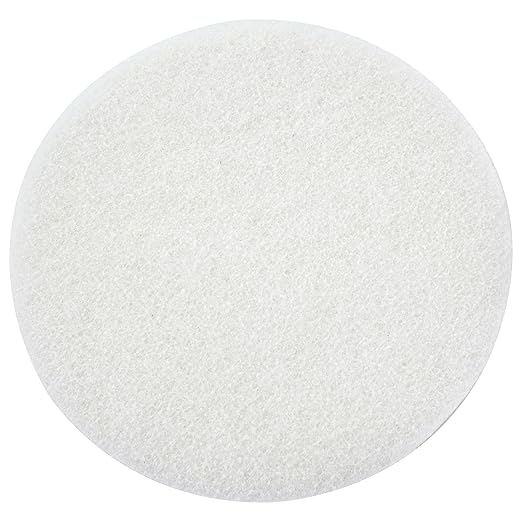 White Buffing and Polishing Pad with Hook and Loop Back | Apply Hard Wax Oils and Stain (20, 3.5 inch)