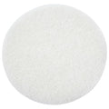 White Buffing and Polishing Pad with Hook and Loop Back | Apply Hard Wax Oils and Stain (20, 6 inch)