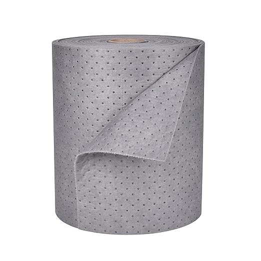 Aain® Universal Absorbent Roll, High Weight Absorbent Mats, Oil Absorbent Pads, Suitable For Multi-Purpose Super Absorbent Pads 150"L x 15"W