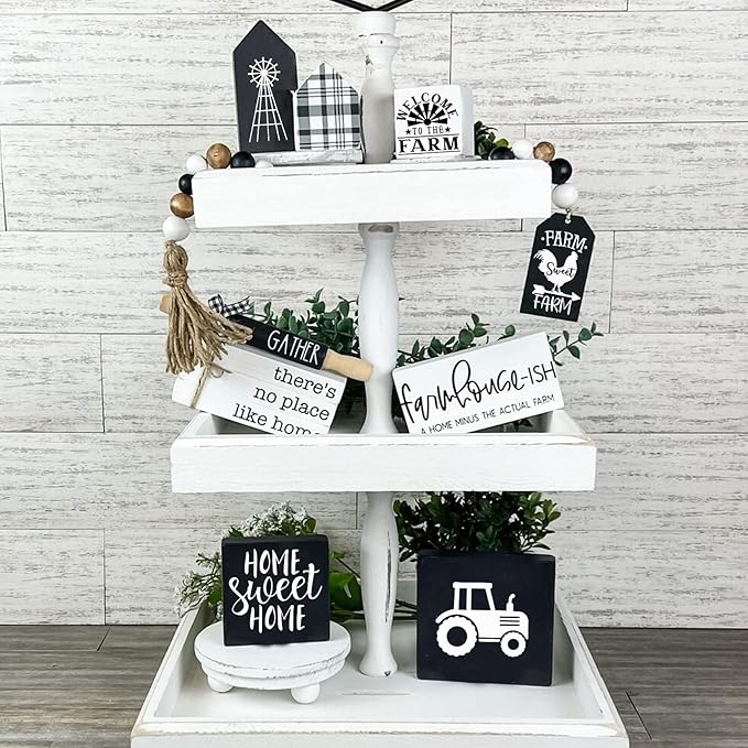 Small Stencils for Painting on Wood Reusable, 3 Inch Reusable Stencil for Craft Ornament Paint Template Stencils for Wall Card Rock Wood Signs Coasters Canvas Home Decor (Farm Animal)