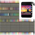 72 Colors Dual Tip Acrylic Paint Markers，Waterproof, Non-Toxic, Odorless Acrylic Markers Pens，Paint Pens & Paint Markers for Rock, Wood, Glass, Stone, Canvas, Ceramic, Fabric and Paper Painting