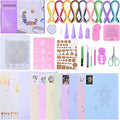 YURROAD Quilling Paper Set with 900pcs 5mm Quilling Paper Strips Filigree Tool Kit and Quilling Board Slotted Pen Curling Coach Crimper