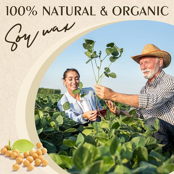 Soy Wax for Candle Making, Waxcanpy Organic Candle Wax, Natural Soy Wax for Candle Making from Farm, No Harmless, Additives (40lb)