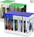 Nargos Video Game Storage Holder for for PS5/ PS4/ PS3/ PS2/ Xbox One/Xbox 360 and Xbox Series X/S/Wii/Switch/Switch 2 Game Cases, DVD and Blu-Ray Organizer for Desk (2, White)