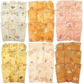 Coffee-Themed Lace Paper Set, 60 PCS Retro Lightweight Journaling Paper for Scrapbooking, DIY Crafts, Card Making, and Planners