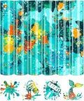 Tintnut Blue Splatter Heat Transfer Vinyl - 6 Sheets 10"x12" Watercolor HTV Patterned HTV Iron On Vinyl for T-Shirts Hats Clothes, Compatible with Cricut & Silhouette Cameo