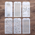 DIY Decorative Stencil Template for Scrapbooking Painting on Wall Furniture Crafts, Set of 6 (Polka Dot)