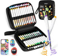 Ohuhu Acrylic Paint Markers Direct Liquid: 48 Pack Flexible Brush Tip Acrylic Markers High Opacity Paint Pens Waterproof Lightfast for Rock Painting Easter Eggs Wood Glass Ceramic Canvas - Nahuku