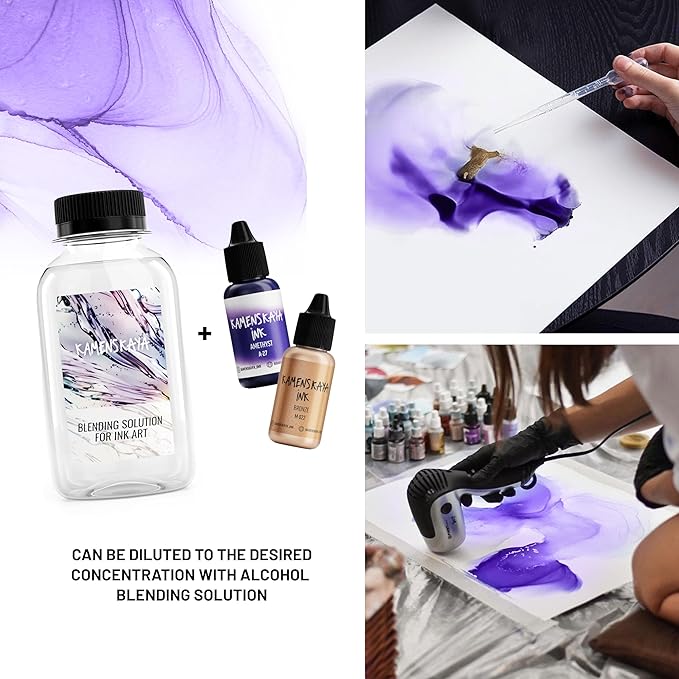 Alcohol Ink Set - 34 Color Variations - Set #28-4 Alcohol Inks x 0.51 fl oz (15 ml)