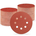 5 Inch 8 Hole Sanding Discs, 150 PCS 240 Grit Hook and Loop Sandpaper, Round Aluminum Oxide Sand Paper Discs for Random Orbital Sander