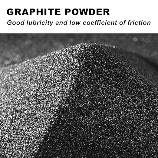 Pure Graphite Powder, 5 LB - 44-Micron Ultra-Fine Pure Graphite's Powder, Excellent Dry Powdered Graphite's Lubricant, Powdered Graphite for Sketching, Drawing, Pencils, Locks (5 LB)