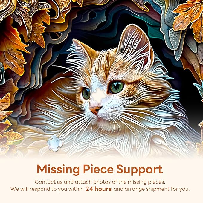 masseruon Puzzles for Adults 1000 Pieces-Cat Puzzle-26.6 * 26.6in Round Jigsaw Puzzels with HD Matte Finish-Hard Difficult Puzzel for Adult-Challenging Gift for Puzzel Lovers Home Decor