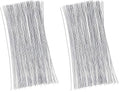 Juvale 300 Pieces White Floral Wire Stems - 22 Gauge, 16 in Length - Flower Wire for Crafts (Pack of 2)