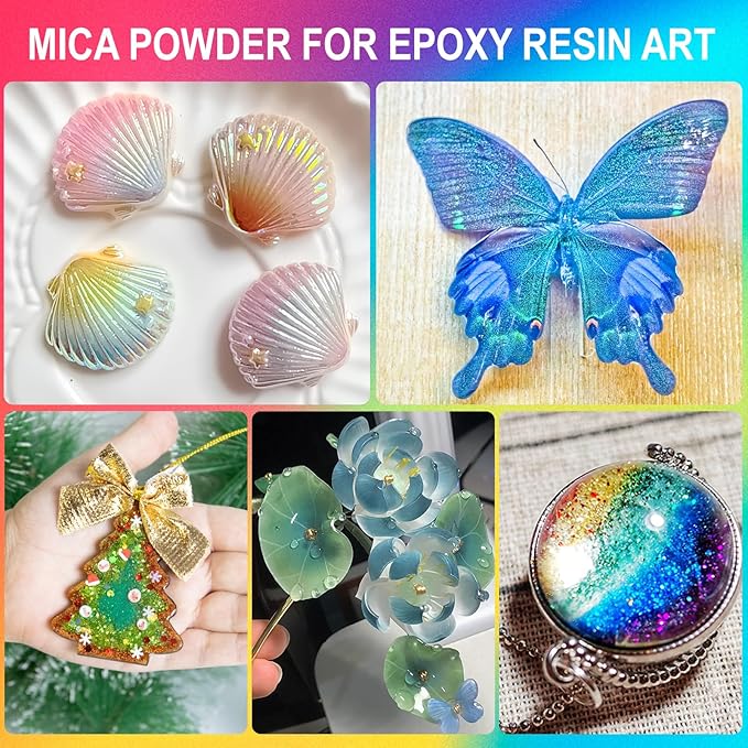 GOODTAKE Pearl White Mica Powder, Mica Pigment Powder for Soap Making, Candle Making, Epoxy Resin, Slime, Nail Polish, Eye Shadow - Natural Mica Powder for Resin (Pearl White, 2 oz)