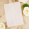 Puremigo 220 Pack Luxury Pre-Folded Vellum Jackets for 5x7 Invitations - Transparent Wedding Invitations Wraps - 115GSM Paper